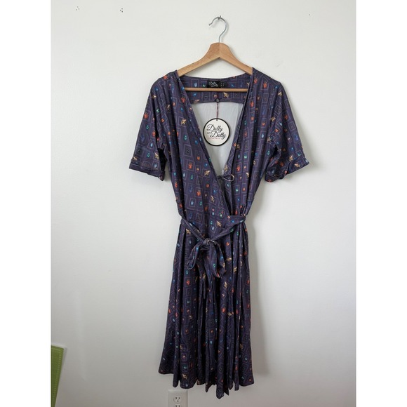 Dolly And Dotty Dresses & Skirts - Dolly and Dotty Navy Bug Collection Matilda Wrap Dress – Size USA 12 – NWT